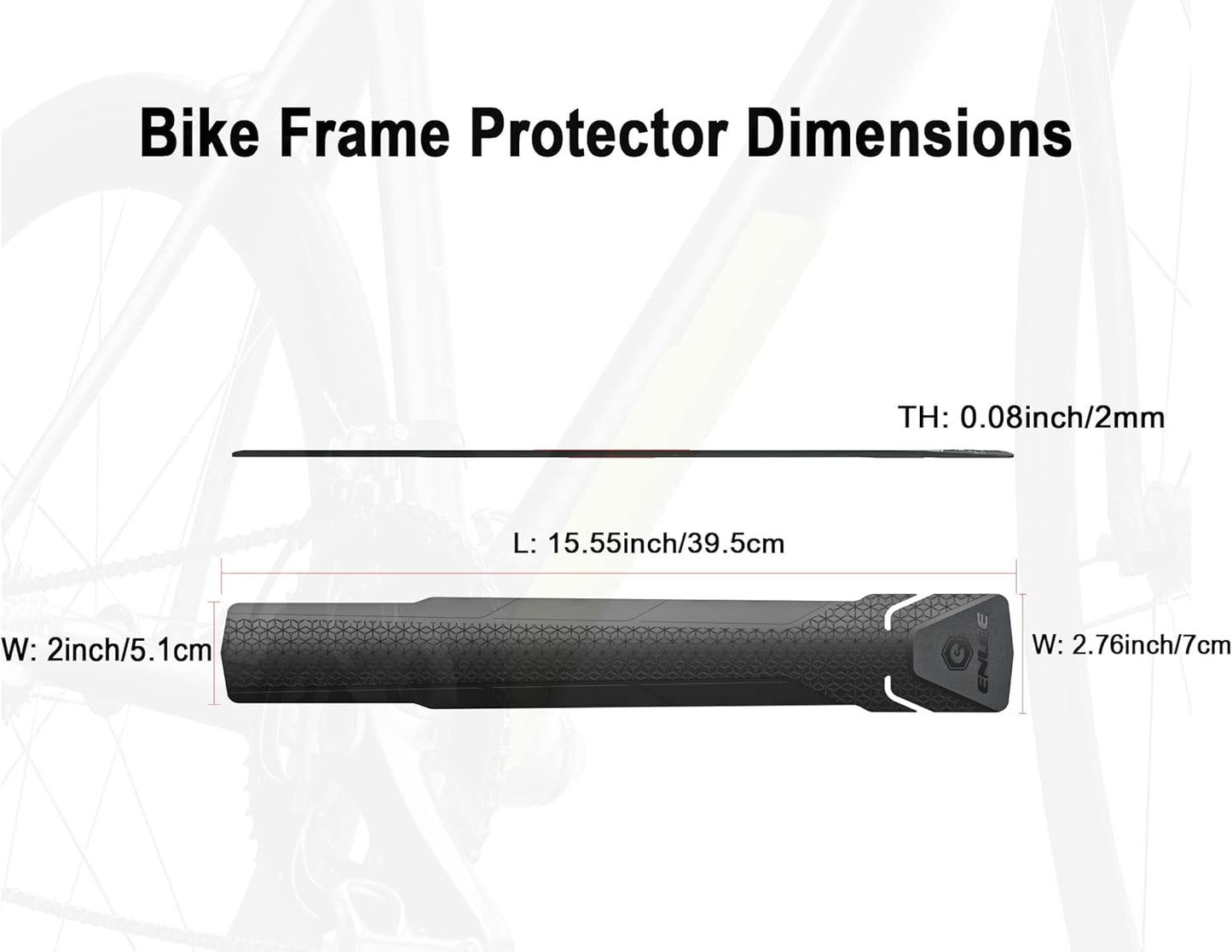 ENLEE Protector de marco para bicicleta de montaña, MTB 3M